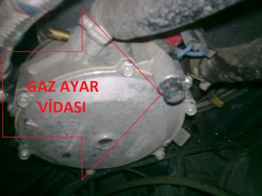  Gaz ayar vidası